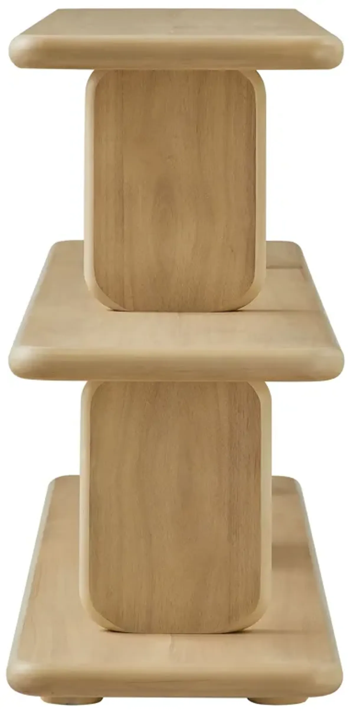Lyle Sculptural 2-Tier Bookshelf by Modway