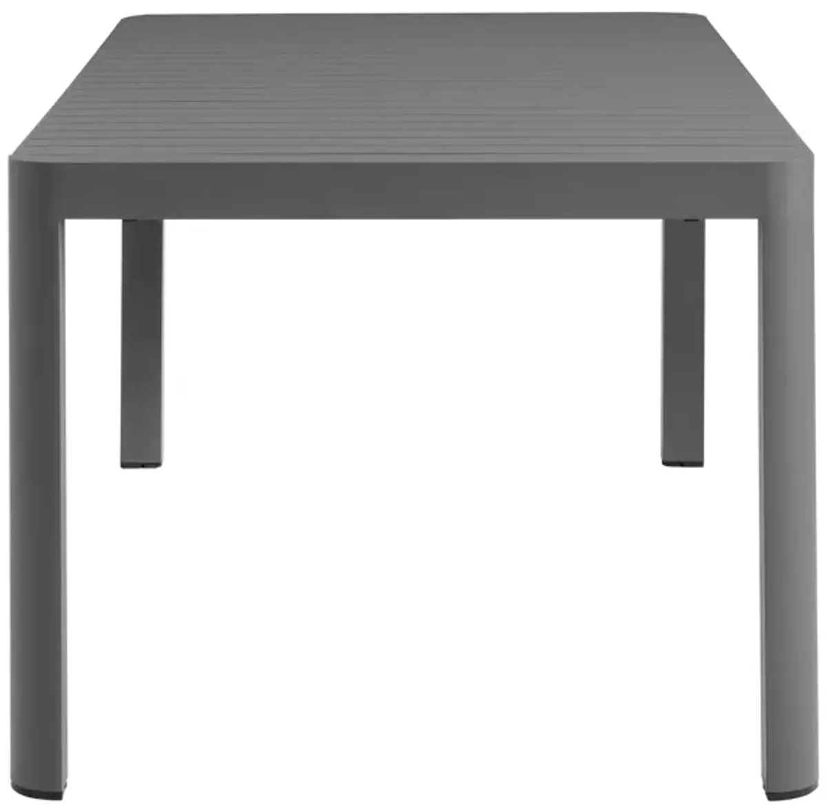 Tahoe Outdoor Patio Aluminum Extendable Dining Table by Modway Gray