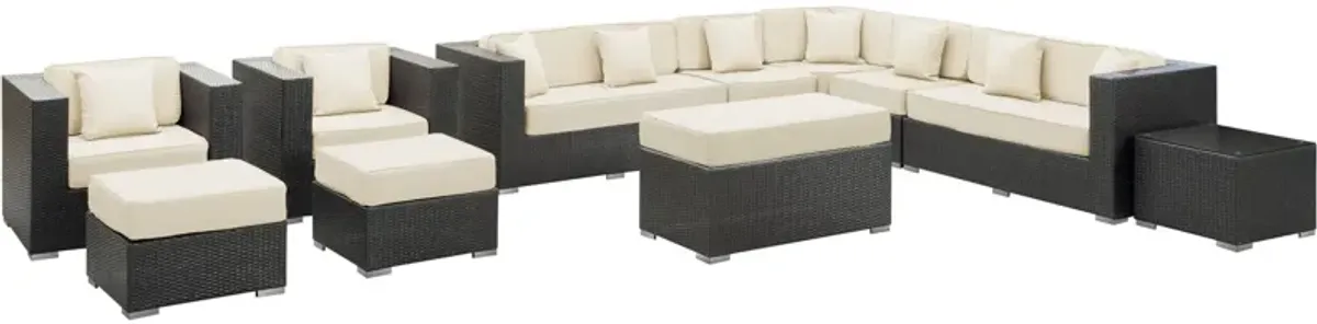 Cohesion 11 Piece Outdoor Patio Sectional Set by Modway