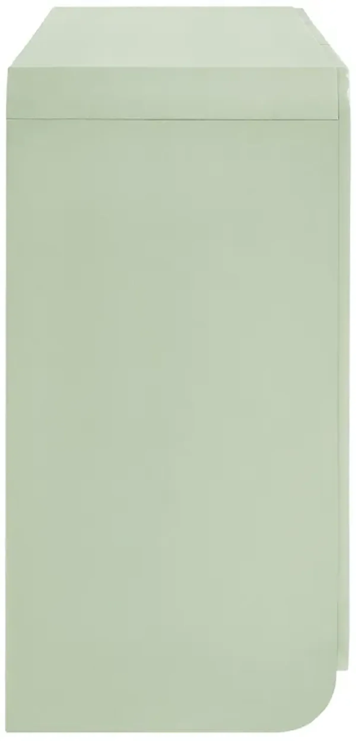 Dahlia Fluted and Scalloped Sideboard Storage Cabinet by Modway Sage