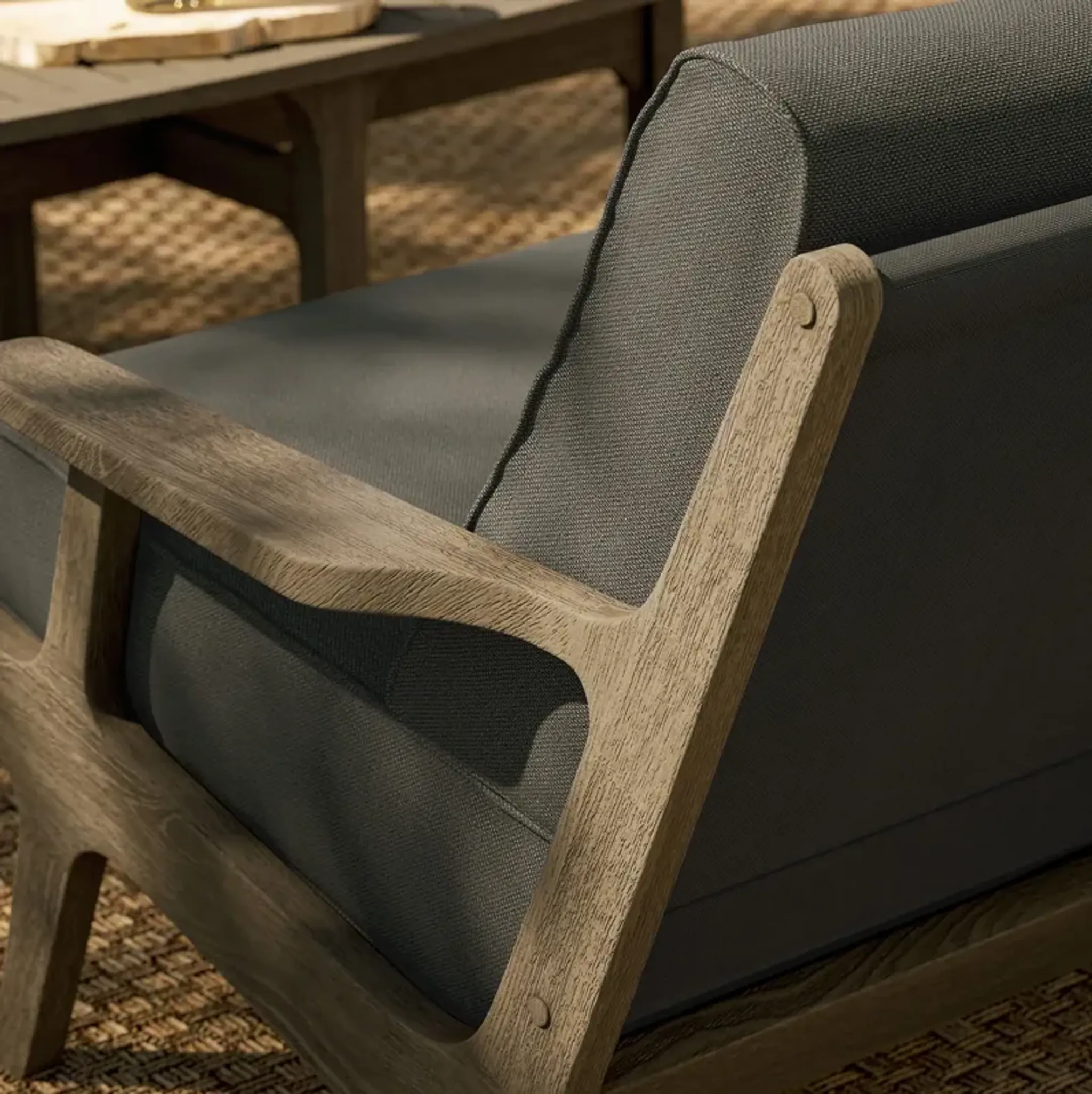 Saratoga Outdoor Teak Wood Loveseat By Modway Lexmod | Furniture.com