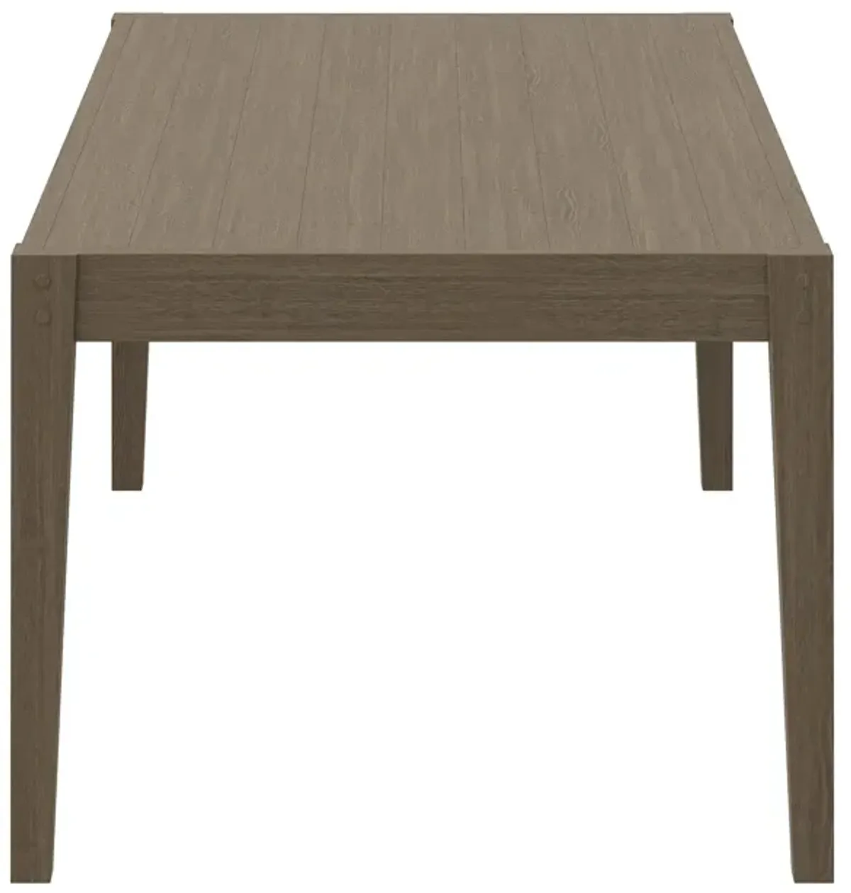 Northlake 83" Rectangular Outdoor Patio Teak Dining Table by Modway Weathered Gray