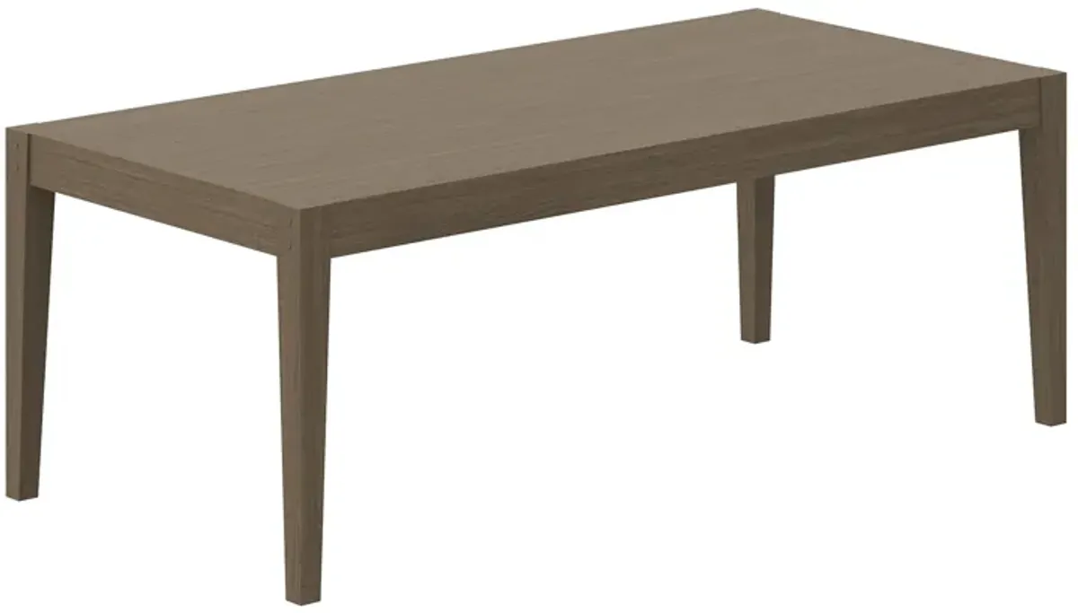 Northlake 83" Rectangular Outdoor Patio Teak Dining Table by Modway Weathered Gray