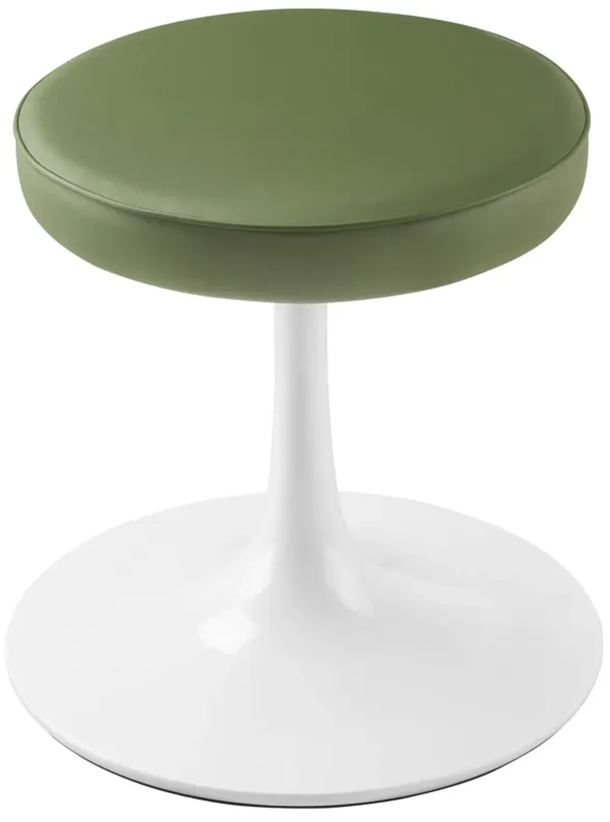 Lippa Vegan Leather Round Stool by Modway Leaf