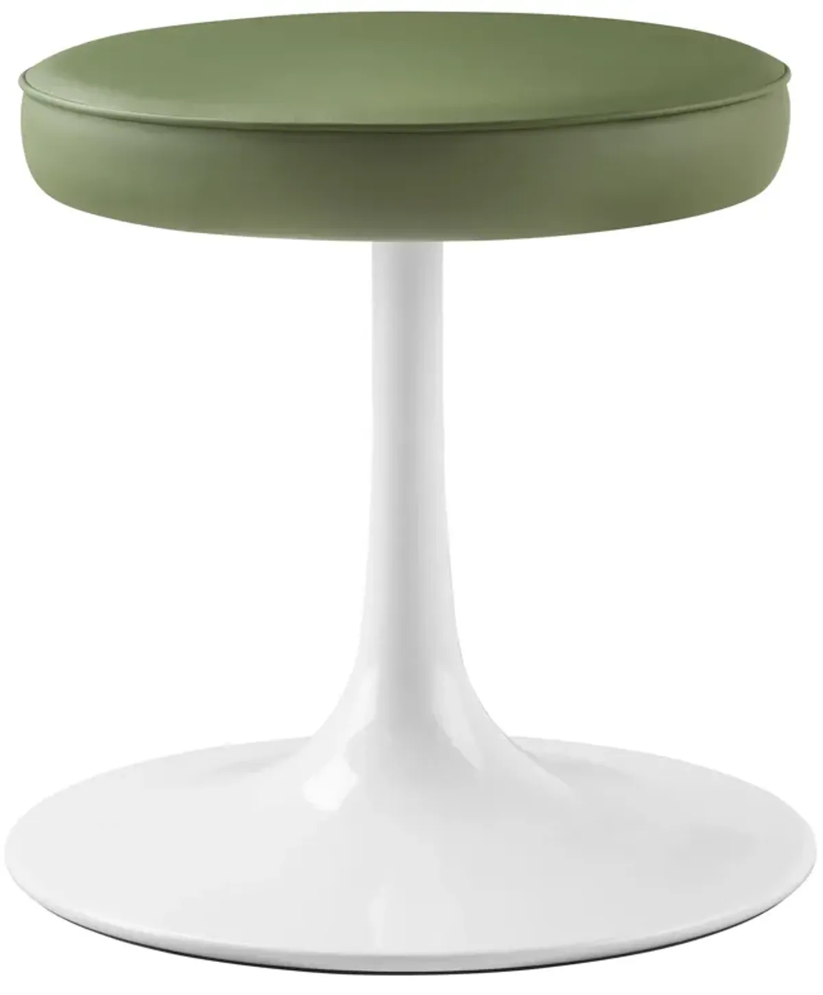 Lippa Vegan Leather Round Stool by Modway Leaf
