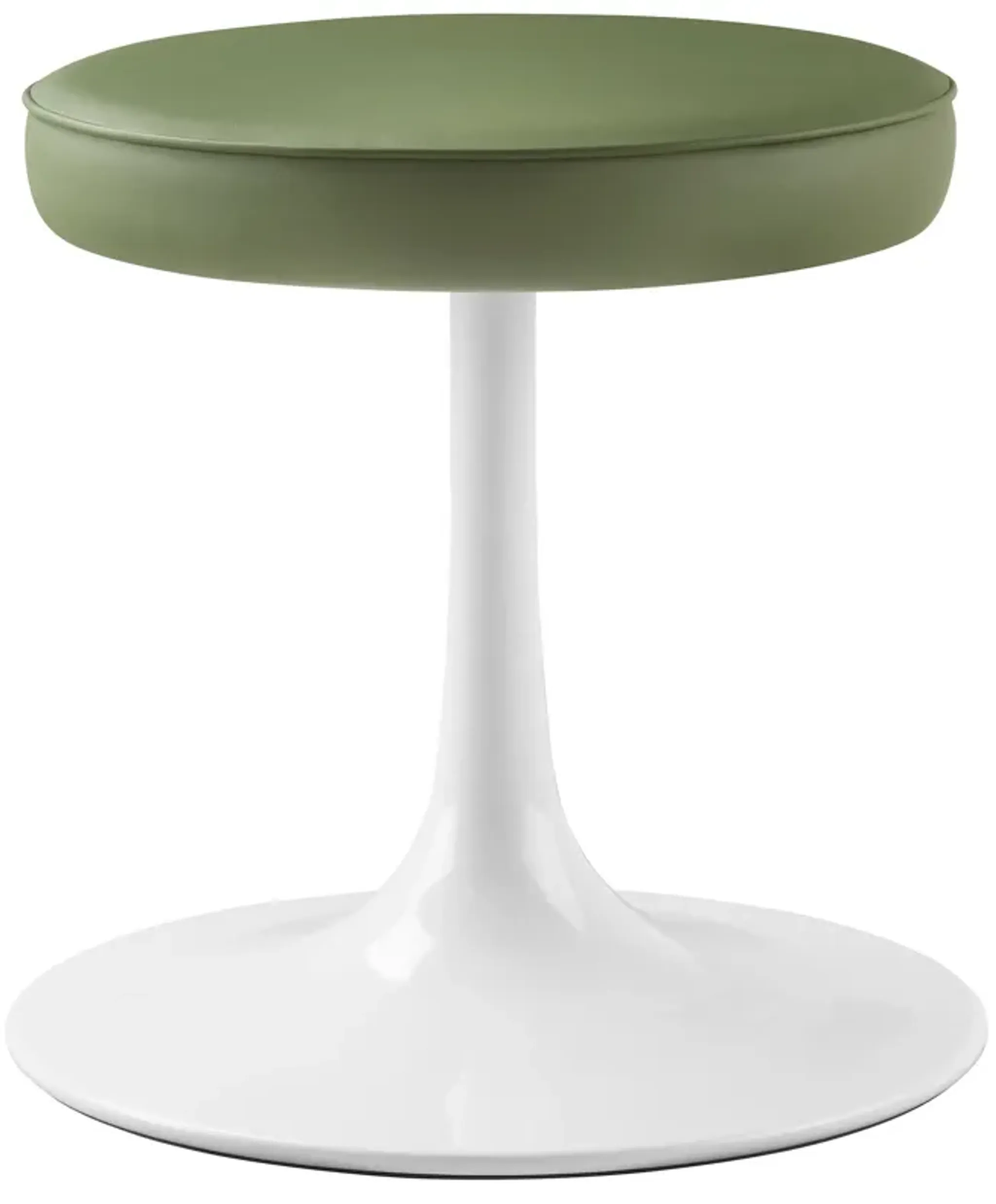 Lippa Vegan Leather Round Stool by Modway | Furniture.com
