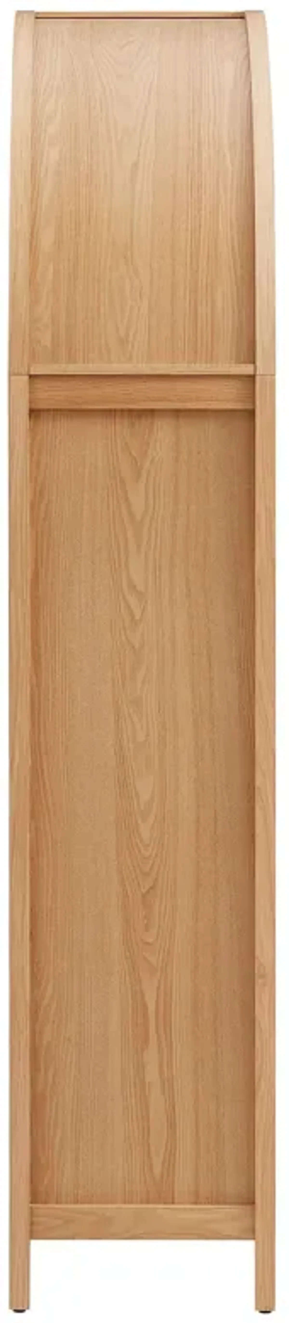 Calista 79" Tall Wide Rattan Arched Storage Cabinet by Modway Natural