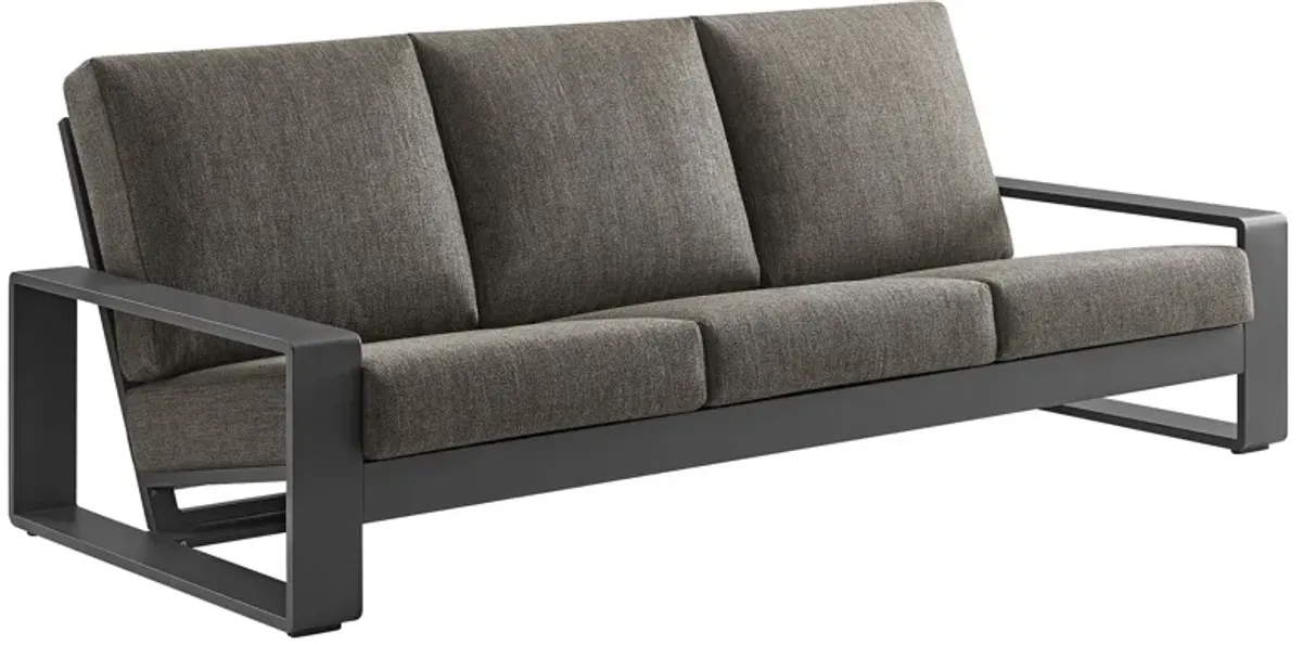 Lirienne Outdoor Patio Aluminum Sofa by Modway Smoke Gray