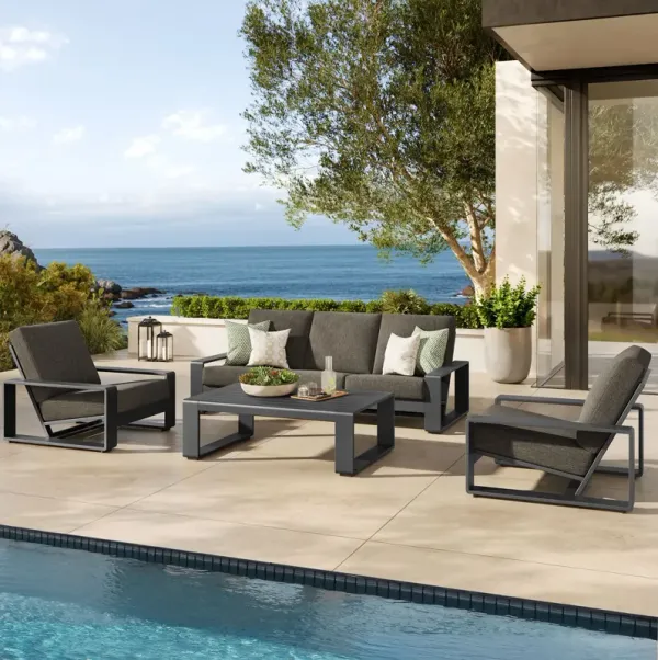 Lirienne 4-Piece Outdoor Patio Aluminum Furniture Set by Modway