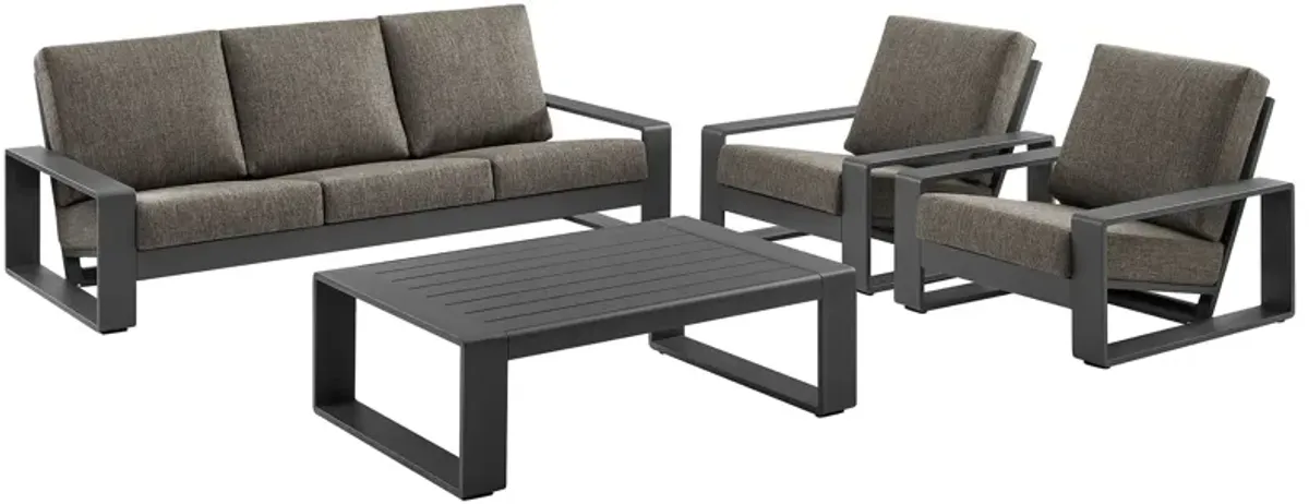 Lirienne 4-Piece Outdoor Patio Aluminum Furniture Set by Modway