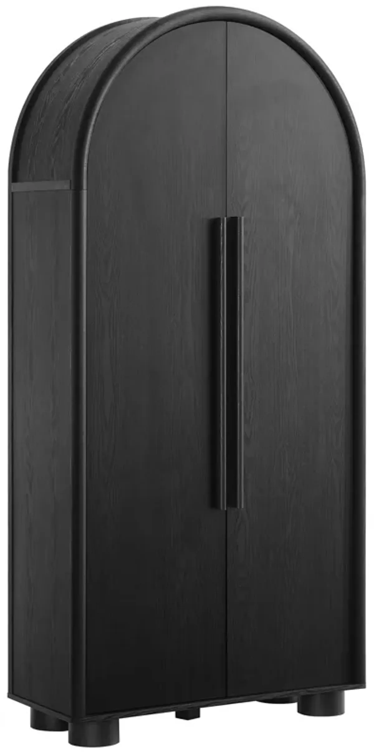 Bellamy Tall Arched Storage Cabinet by Modway Black