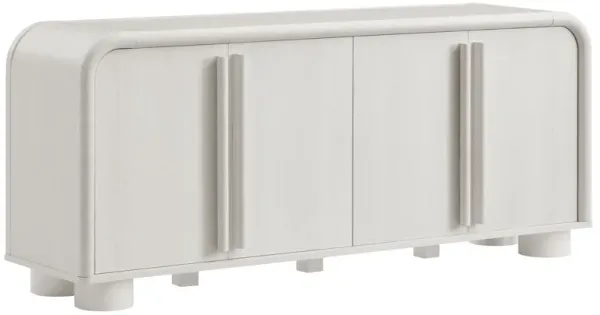 Bellamy Curved 4-Door Sideboard Cabinet by Modway Ash