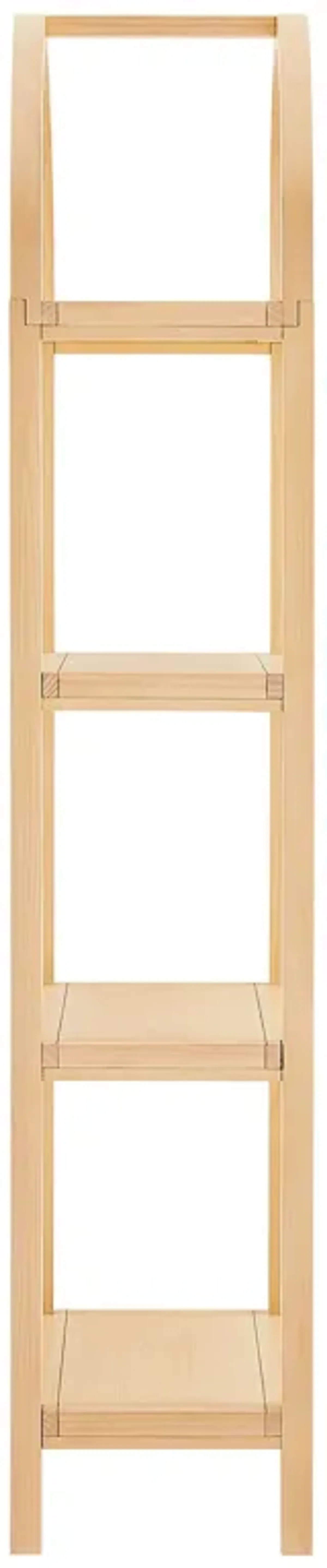 Vexley 72 Inch Tall Narrow Arched Bookshelf by Modway Natural