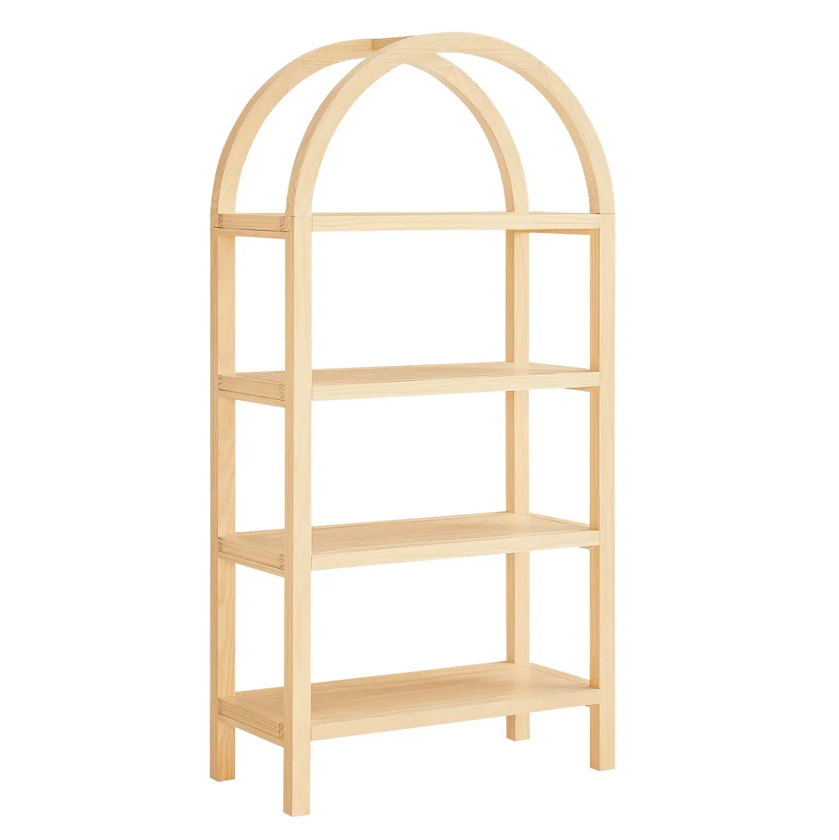 Vexley 60 Inch Arched Bookshelf by Modway Black
