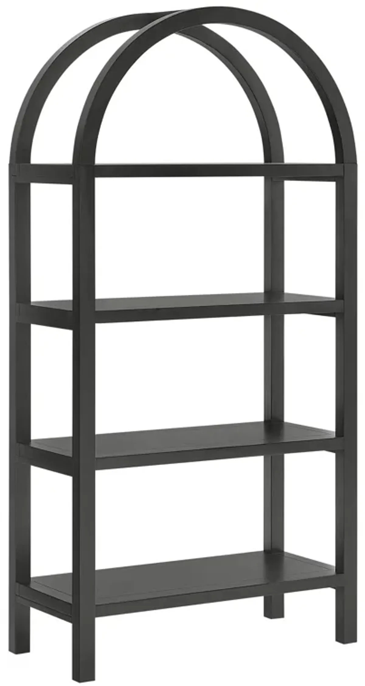 Vexley 60 Inch Arched Bookshelf by Modway Black
