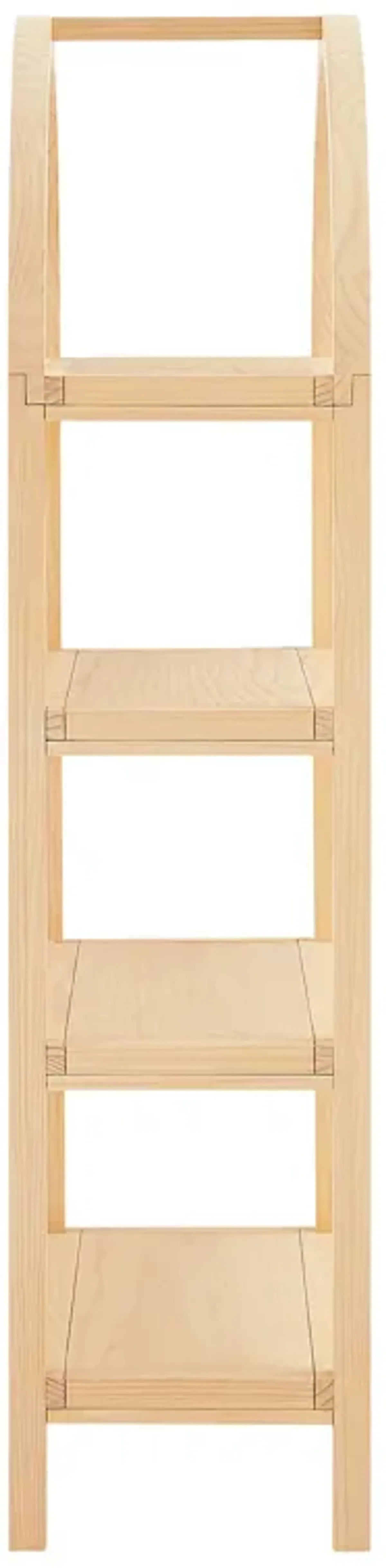 Vexley 60 Inch Arched Bookshelf by Modway Natural