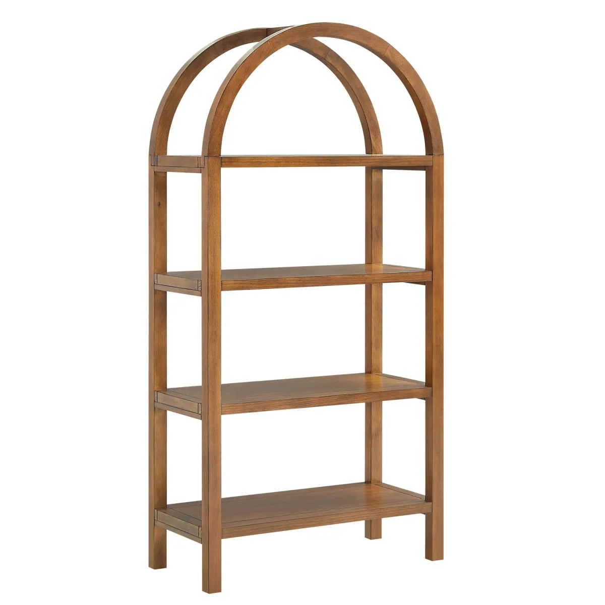 Vexley 60 Inch Arched Bookshelf by Modway Walnut
