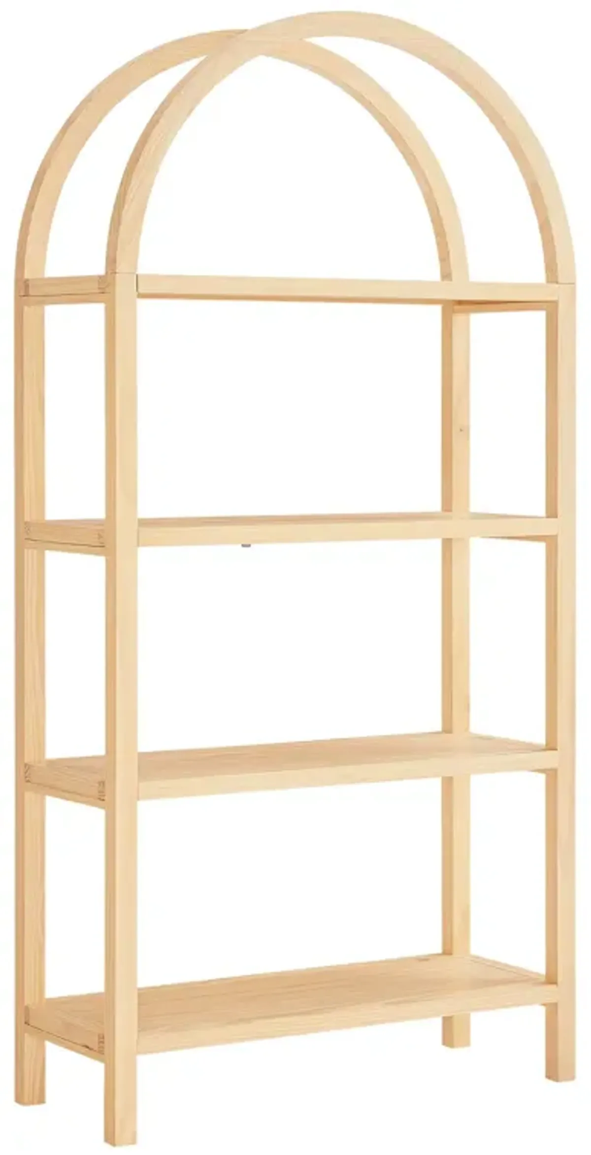 Vexley 72 Inch Large Arched Bookshelf by Modway Black