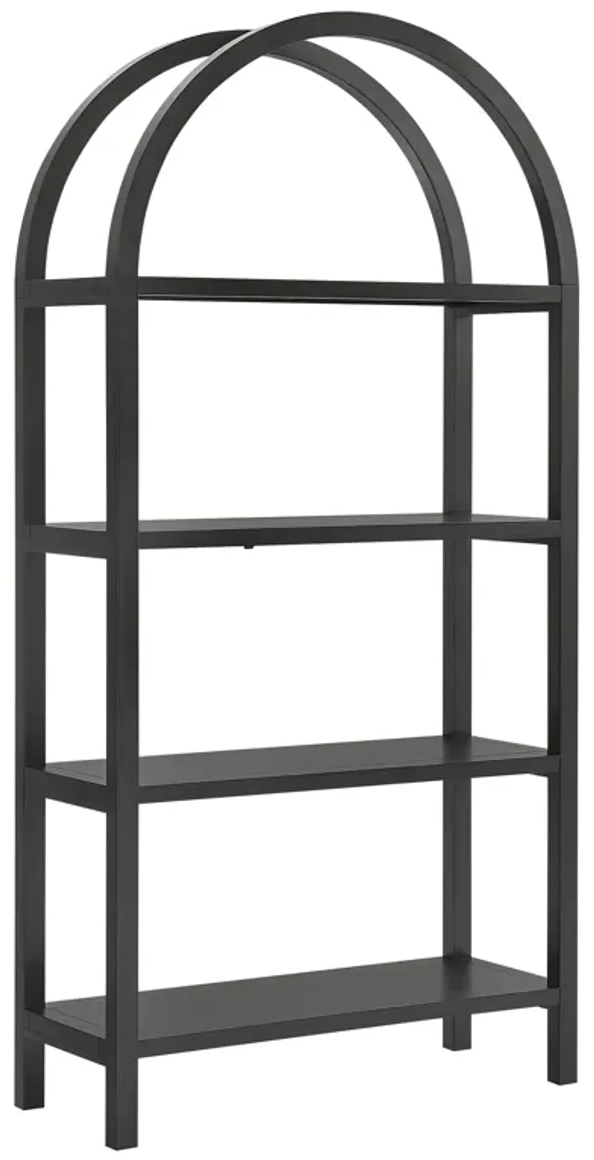 Vexley 72 Inch Large Arched Bookshelf by Modway Black