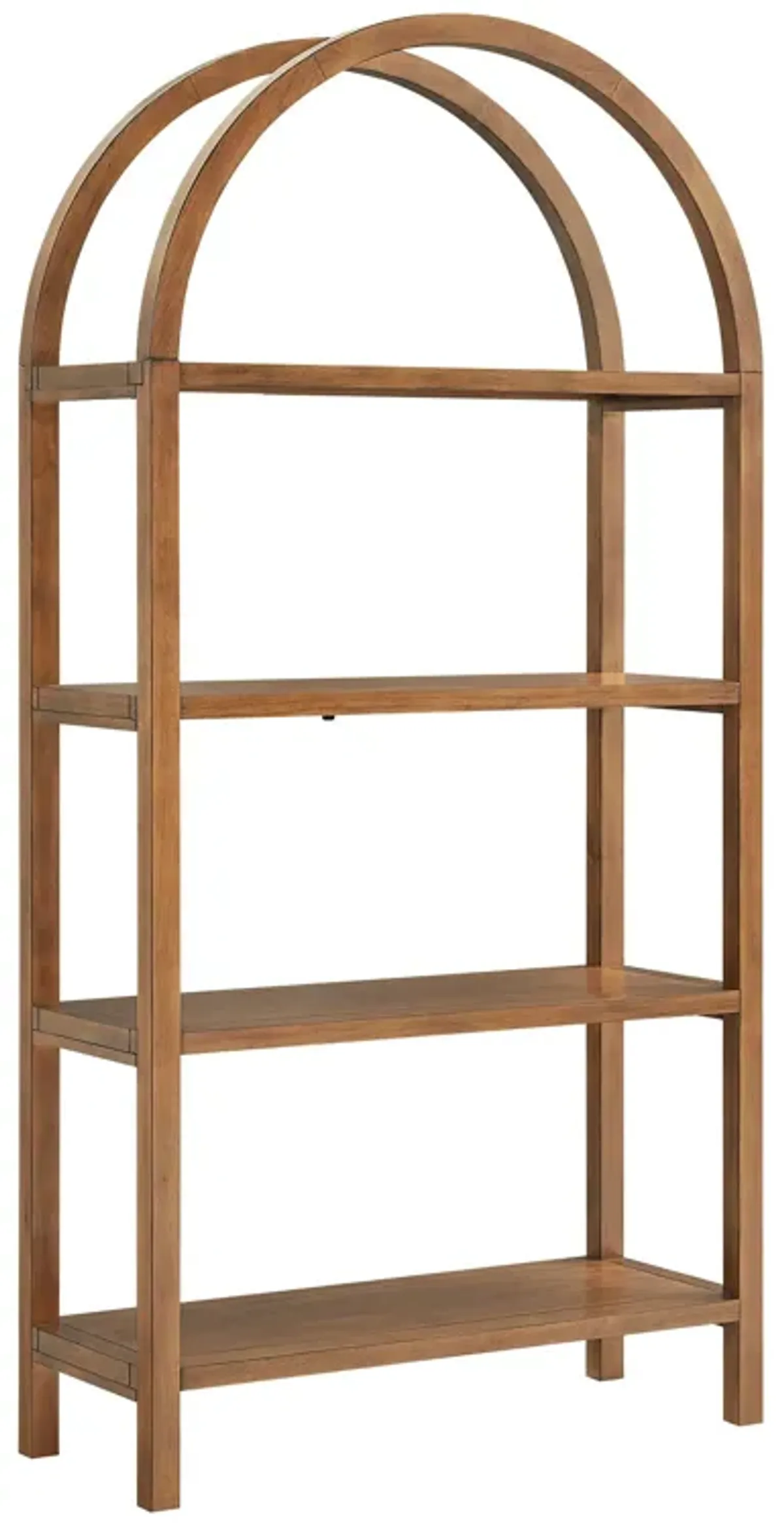 Vexley 72 Inch Large Arched Bookshelf by Modway Walnut