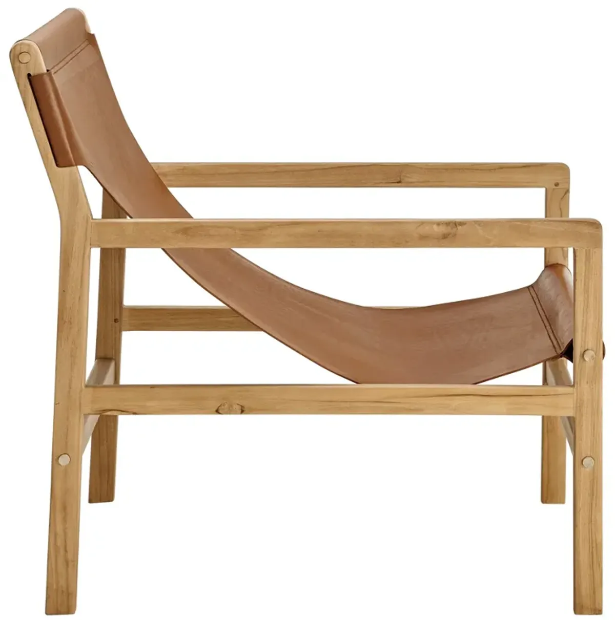 Sonora Leather Sling Chair by Modway
