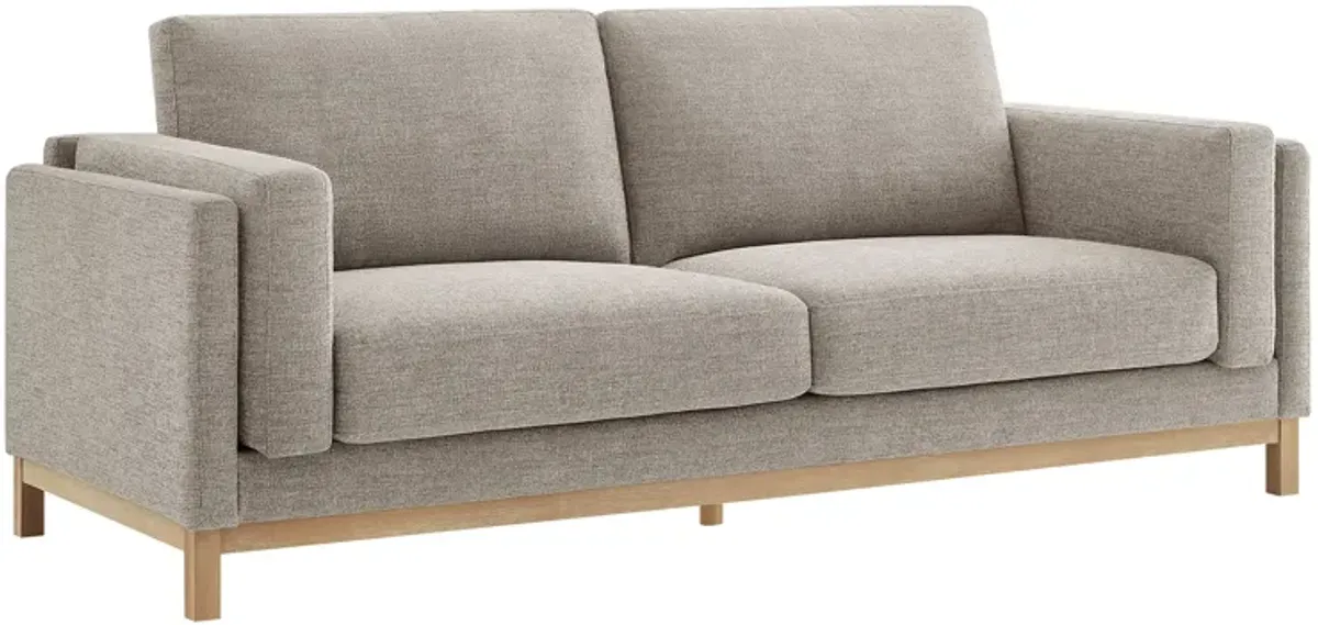 Roscoe 81 inch Upholstered Sofa by Modway Pewter