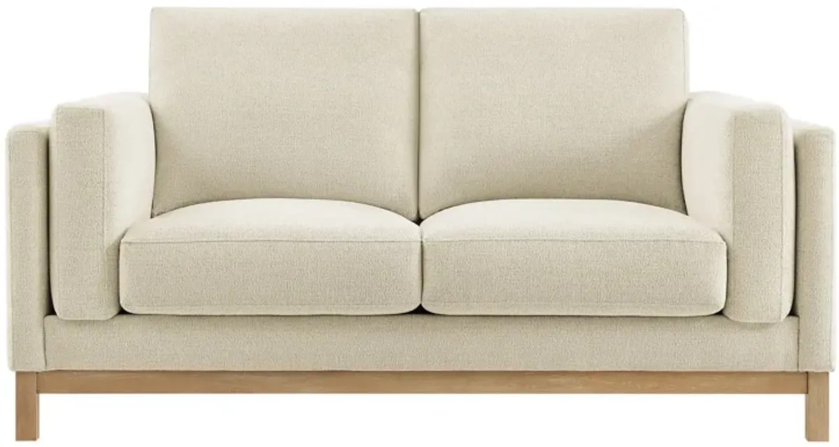 Roscoe 63 inch Upholstered Loveseat by Modway Ivory