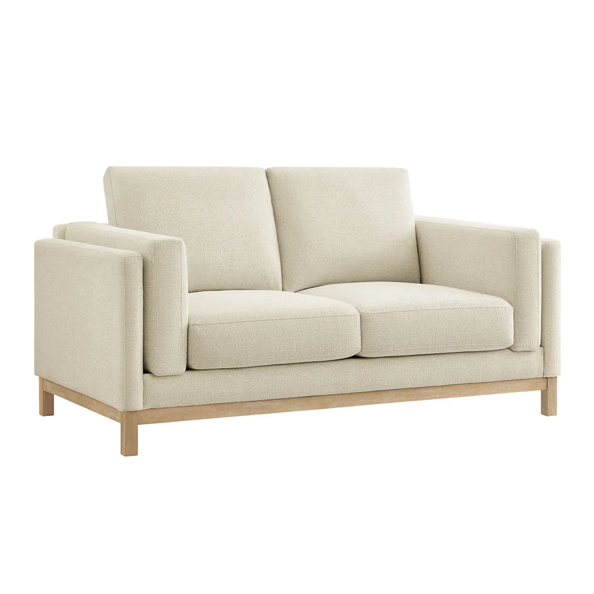 Roscoe 63 inch Upholstered Loveseat by Modway Ivory