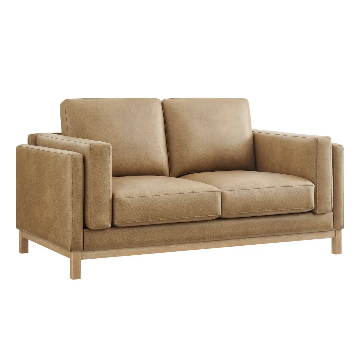 Roscoe 63 inch Upholstered Loveseat by Modway Pewter