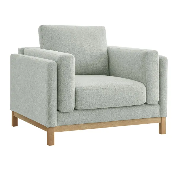 Roscoe Upholstered Armchair by Modway Mist