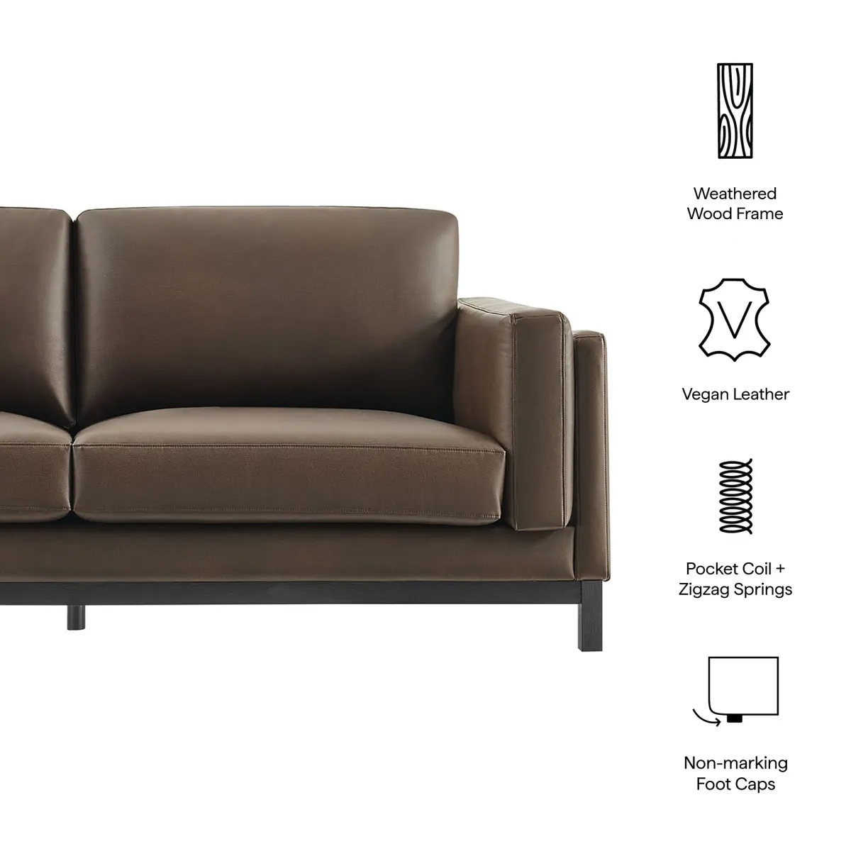 Roscoe 81 inch Upholstered Sofa by Modway