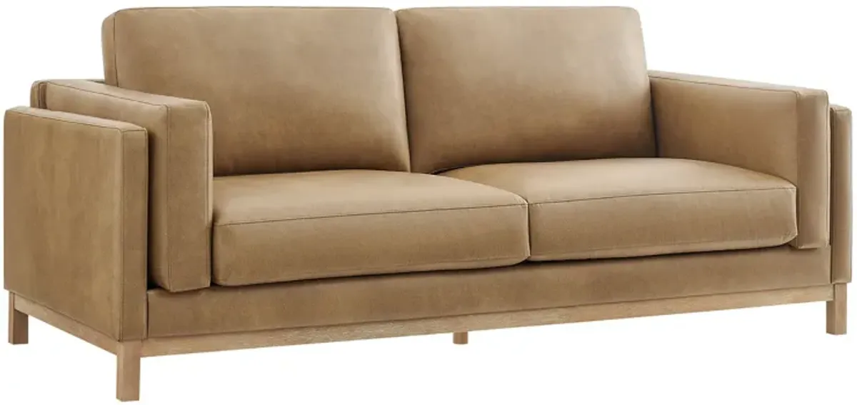 Roscoe 81 inch Upholstered Sofa by Modway Toast