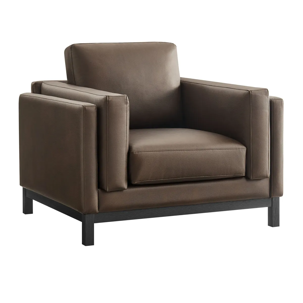 Roscoe Upholstered Armchair by Modway Espresso