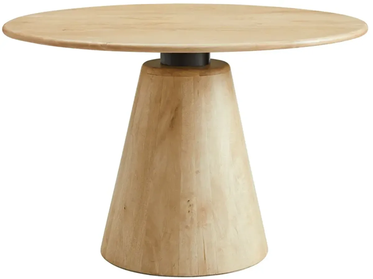 Sabelle 47" Round Wood Dining Table by Modway Natural