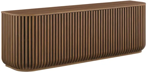 Fortitude 75" Curved Sideboard Storage Cabinet by Modway Walnut