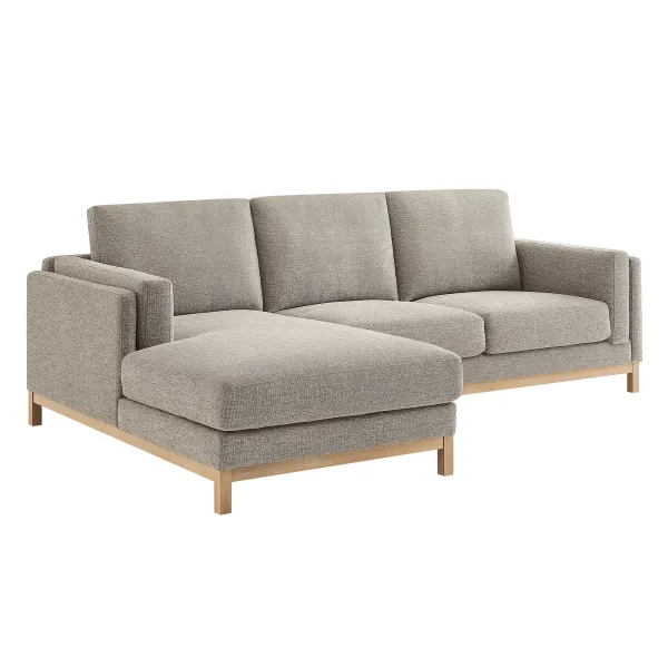 Roscoe Left-Facing Upholstered Sectional Sofa with Chaise by Modway