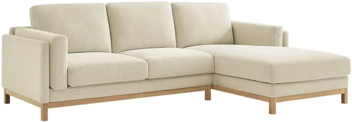 Roscoe Right-Facing Upholstered Sectional Sofa with Chaise by Modway