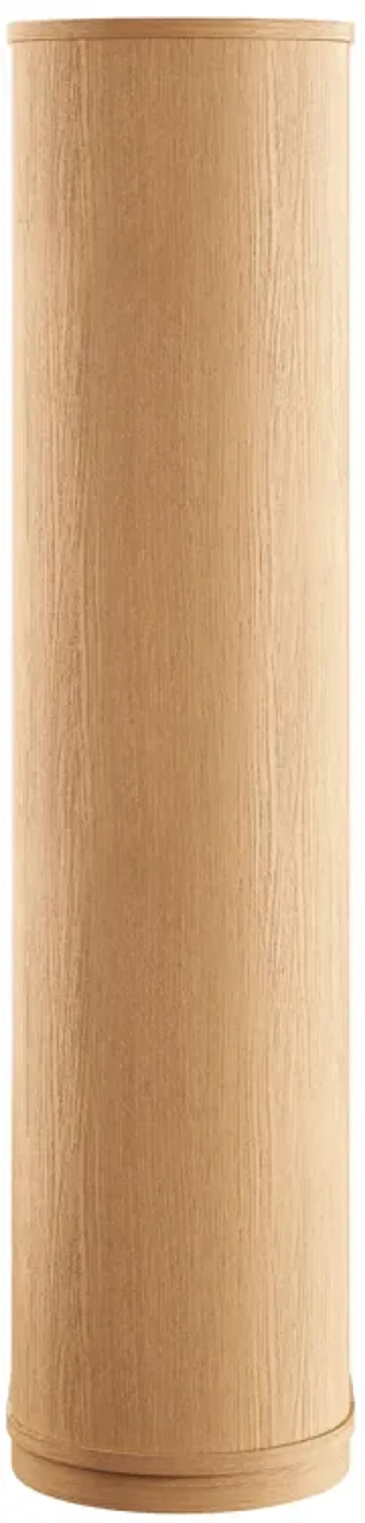 Aspect 74 Inch Curved 4 Tier Bookshelf by Modway Natural