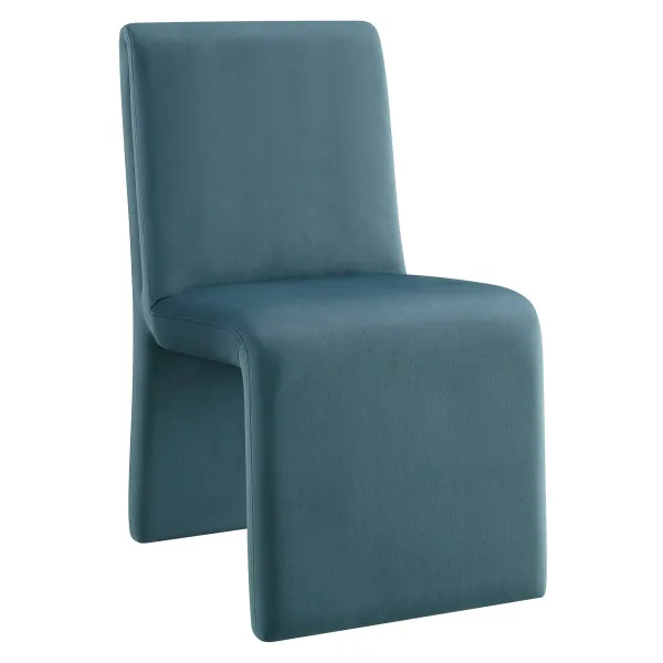 Emory Upholstered Dining Side Chair by Modway Cadet Blue