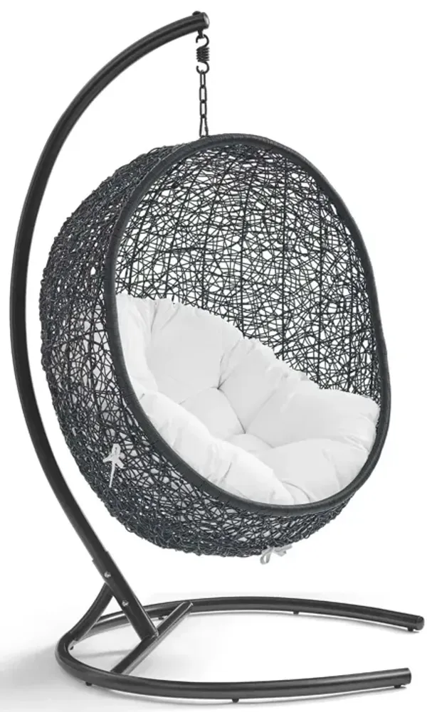 Encase Swing Outdoor Patio Lounge Chair by Modway White