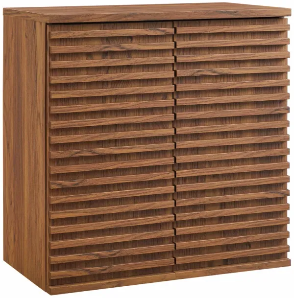 Render Wall Mounted Bathroom Cabinet by Modway Walnut