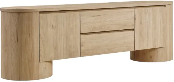 Duval 71 Inch Oval TV Cabinet by Modway Light Oak