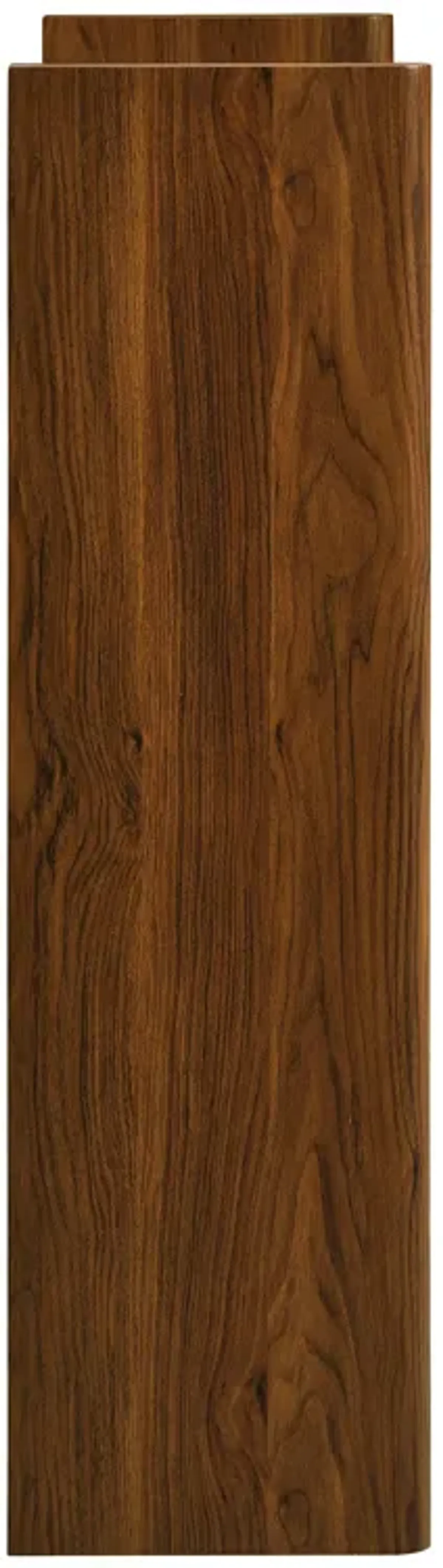 Emric Wave Shoe Cabinet by Modway Walnut