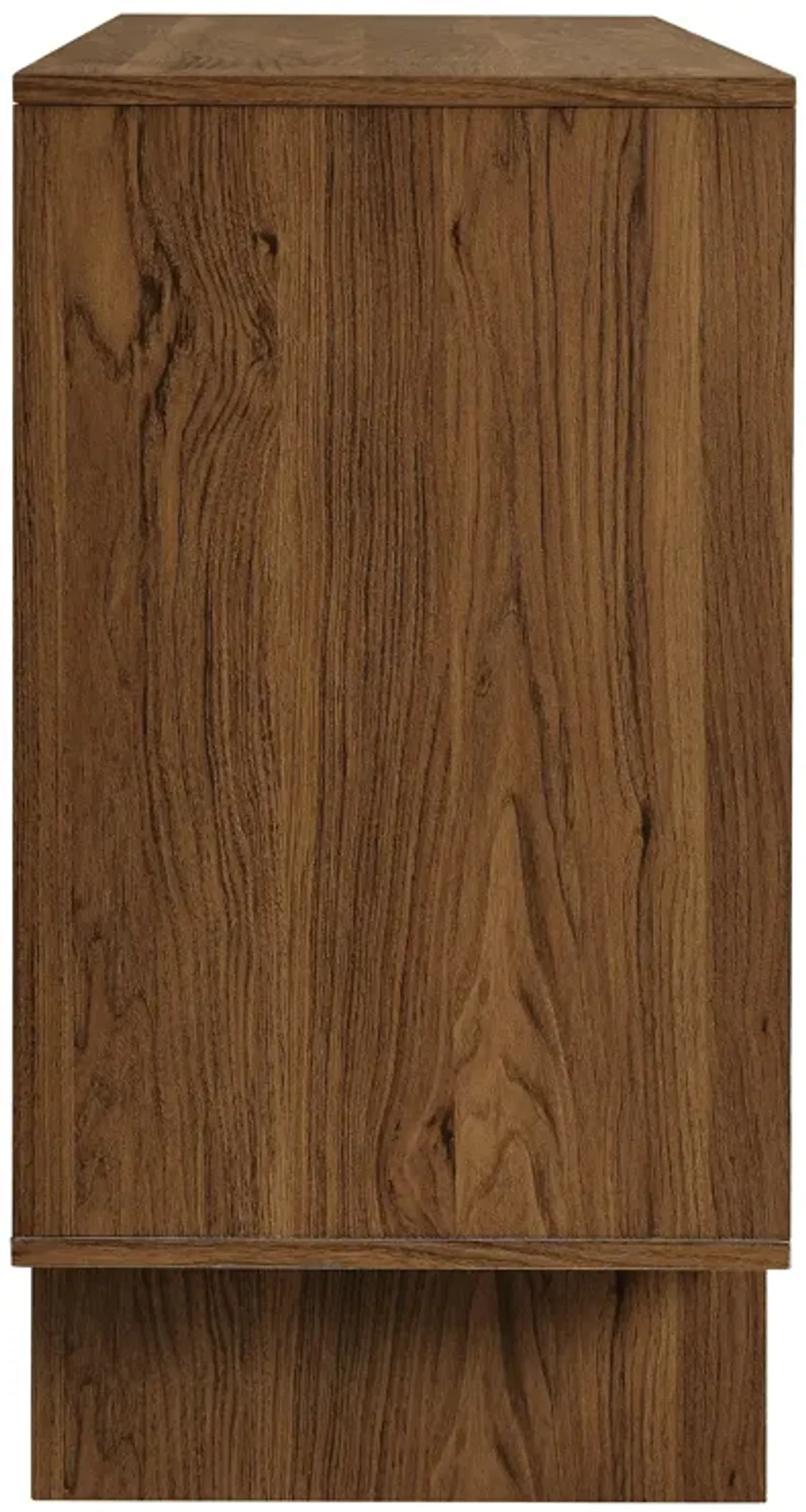 Owen 59 Inch 4 Door Geometric Sideboard by Modway Walnut
