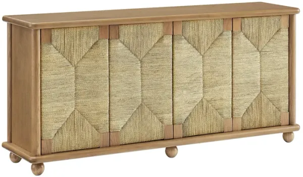Marola 71 Inch Oak Wood Seagrass Sideboard by Modway Oak
