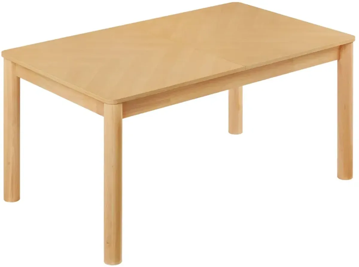 Alba Extendable Dining Table by Modway Walnut