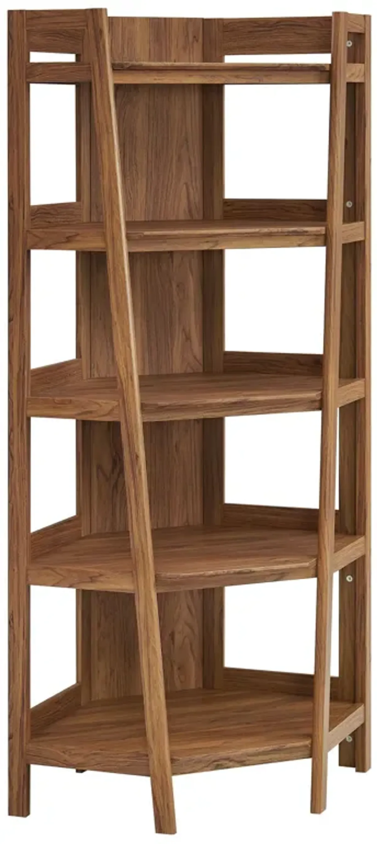 Bixby 71 Inch Corner Bookshelf by Modway Walnut