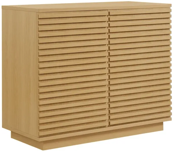 Render 2-Door Fluted Accent Cabinet by Modway Oak