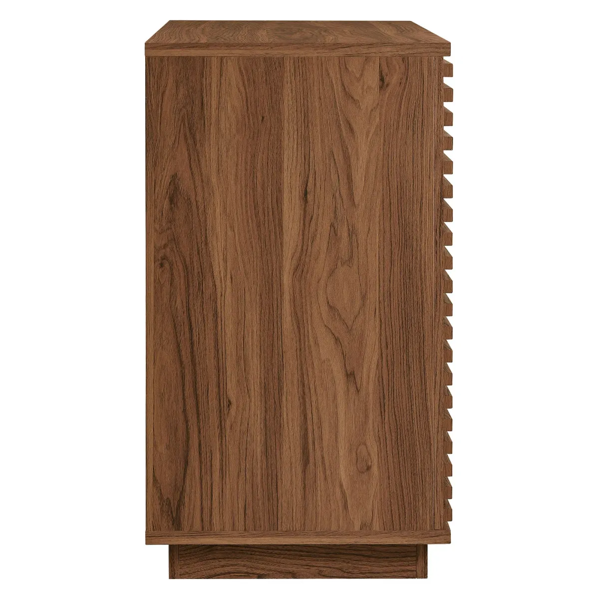 Render 2-Door Fluted Accent Cabinet by Modway Walnut