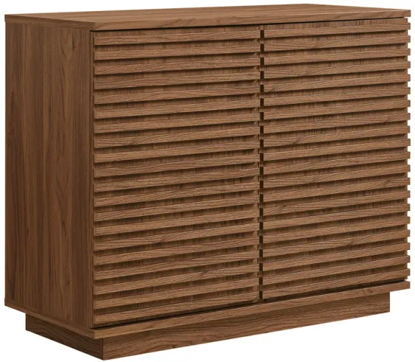 Render 2-Door Fluted Accent Cabinet by Modway Walnut